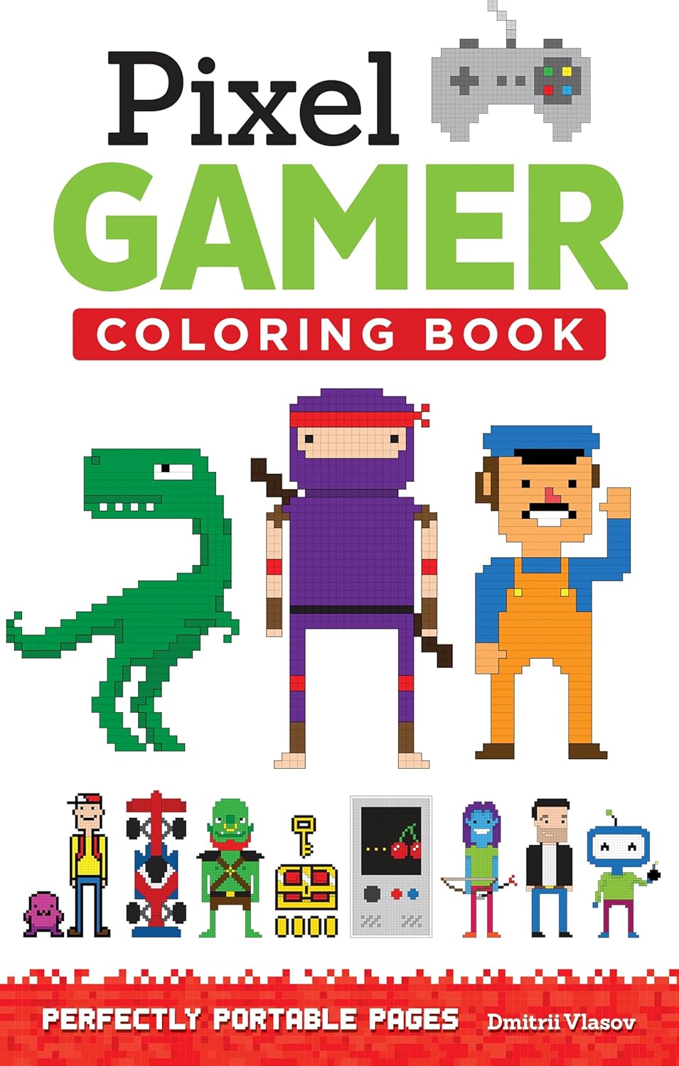 Pixel Gamer Coloring Book