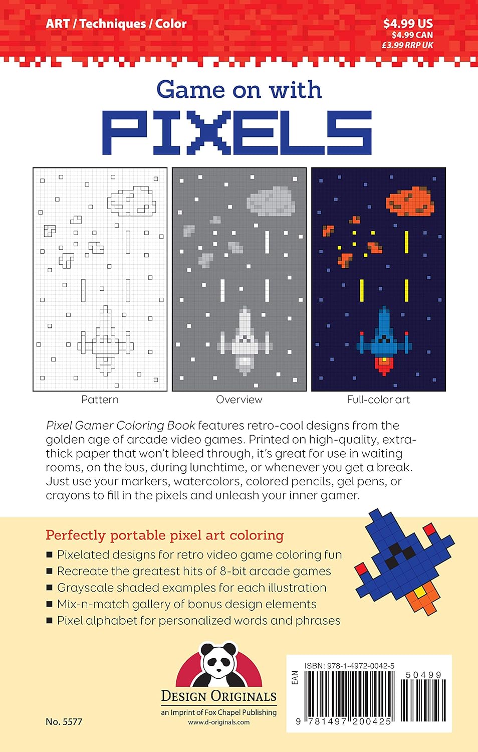 Pixel Gamer Coloring Book