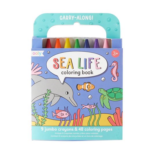 Sea Life Carry Along Coloring Book